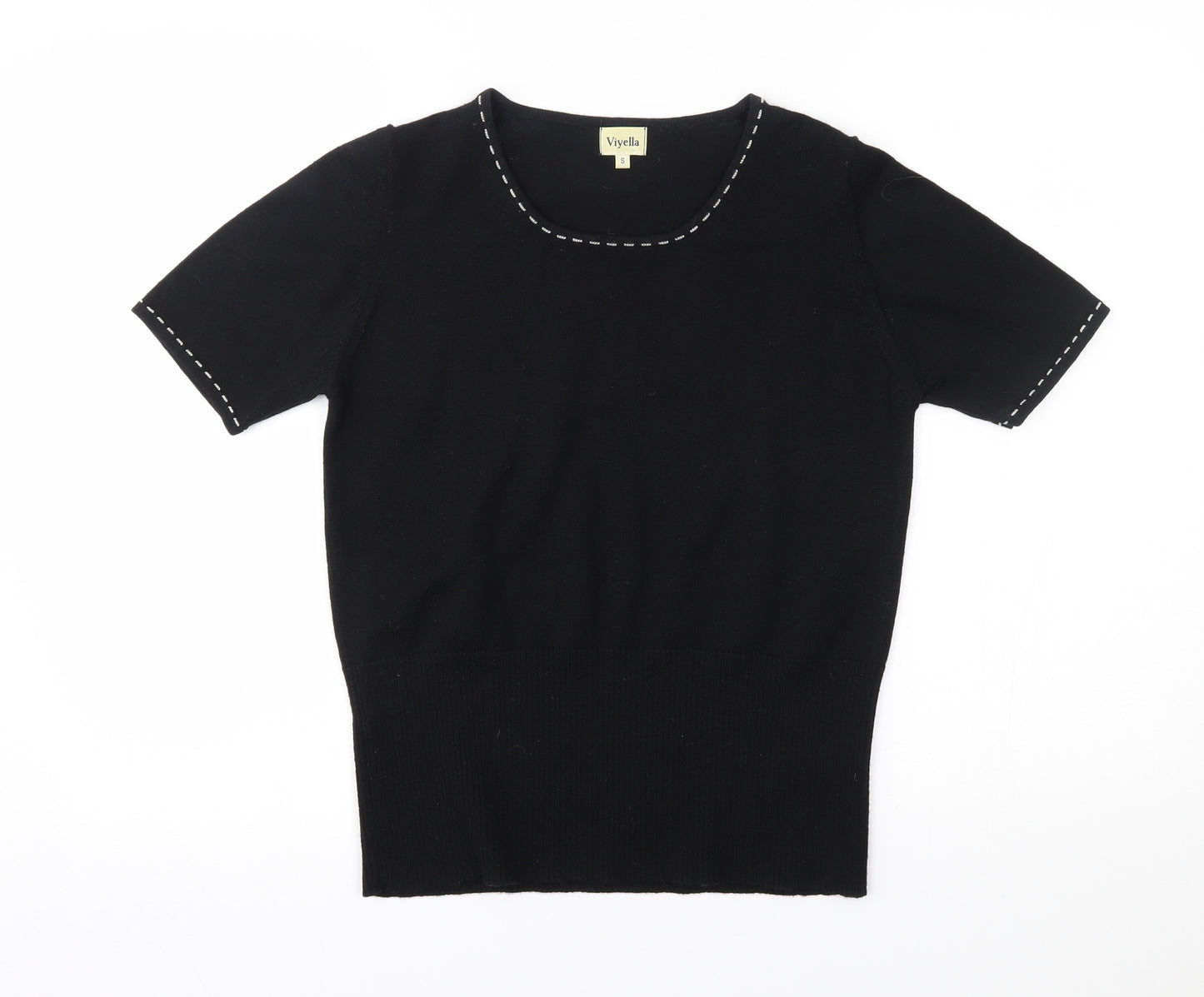Viyella Womens Black   Pullover Jumper Size S  -