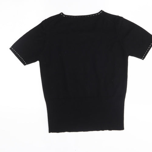 Viyella Womens Black   Pullover Jumper Size S  -