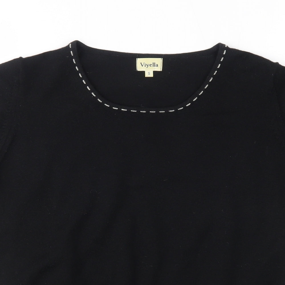 Viyella Womens Black   Pullover Jumper Size S  -