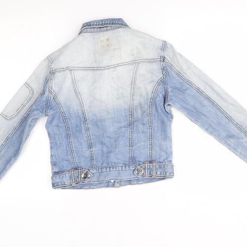 Crafted Womens Blue   Jacket  Size 10
