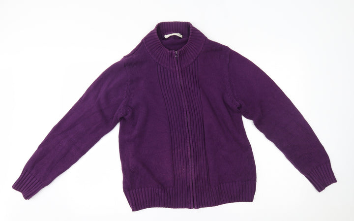 EWM Womens Purple   Full Zip Jumper Size M