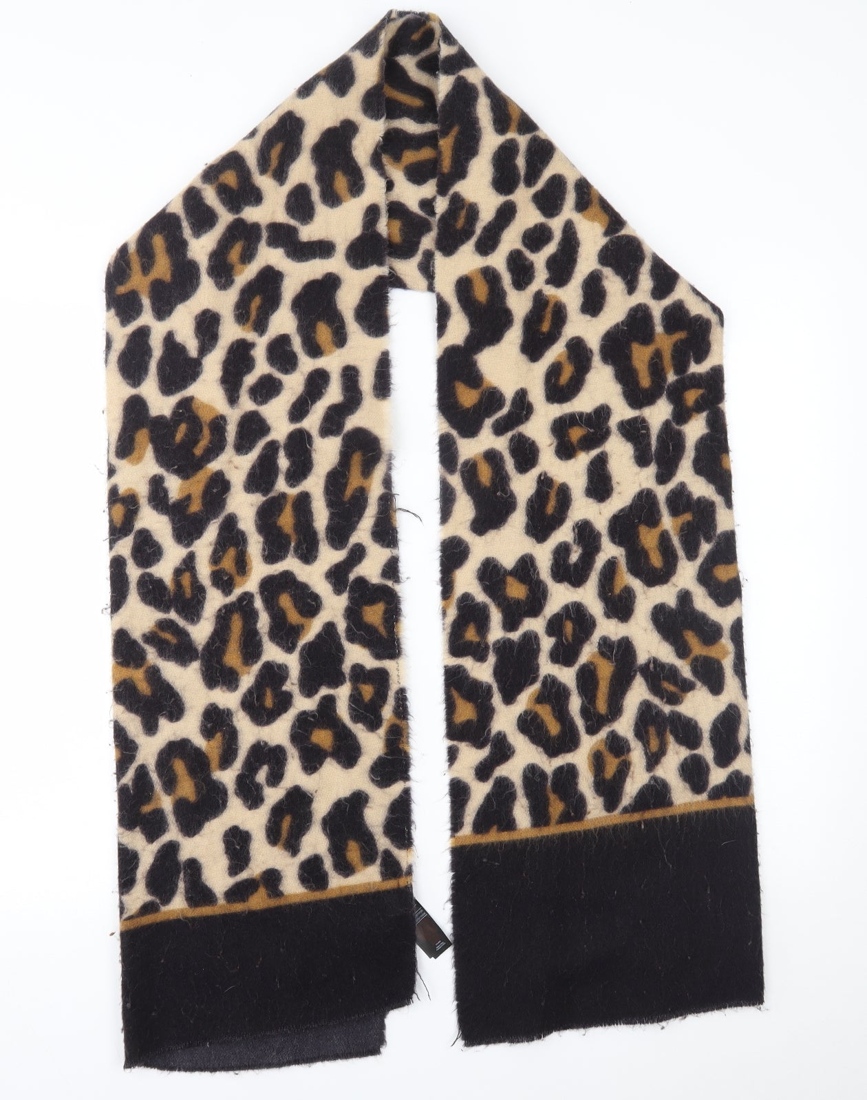 F&F Womens Beige Animal Print   Scarf