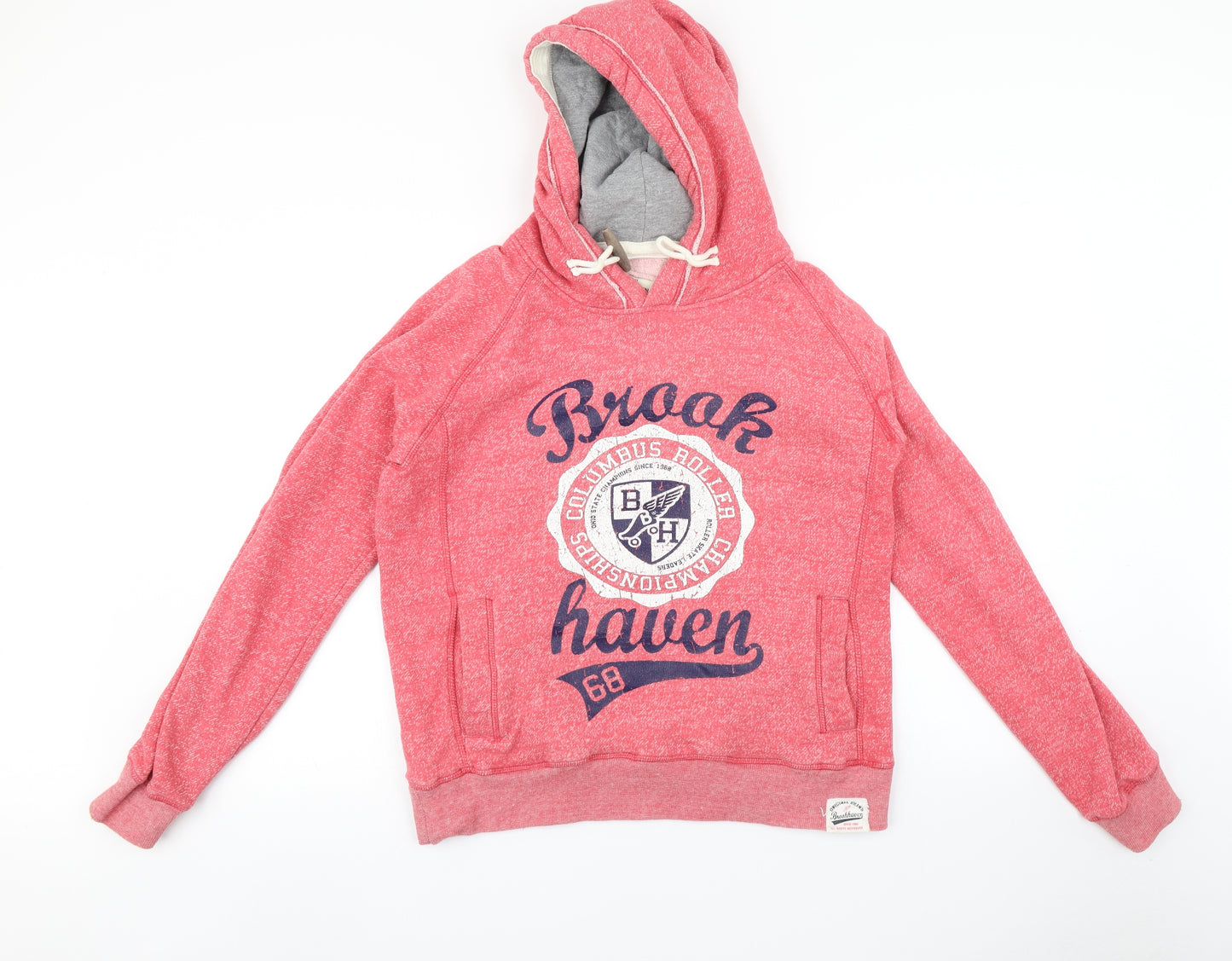 Brookhaven Womens Pink   Pullover Hoodie Size 14