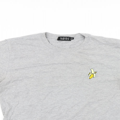 Boohoo Womens Grey   Basic T-Shirt Size M