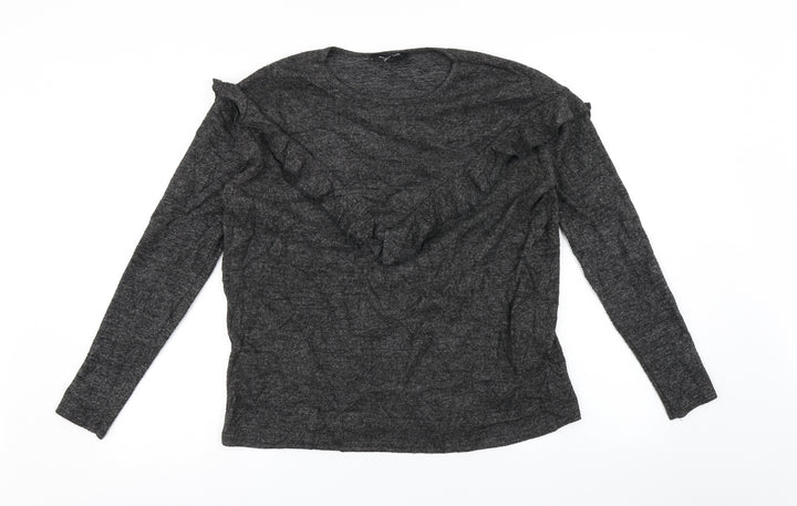 New Look Womens Grey   Basic T-Shirt Size S