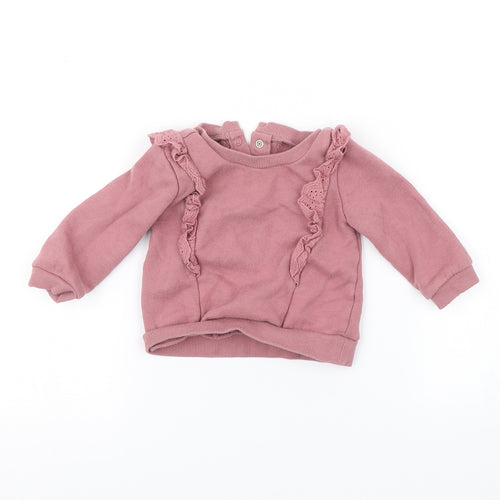 George Baby Pink   Pullover Jumper Size 9-12 Months