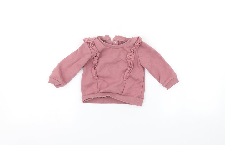 George Baby Pink   Pullover Jumper Size 9-12 Months