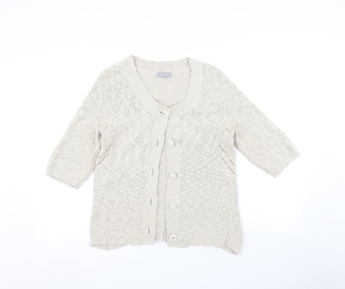 Per Una Womens Beige   Cardigan Jumper Size M