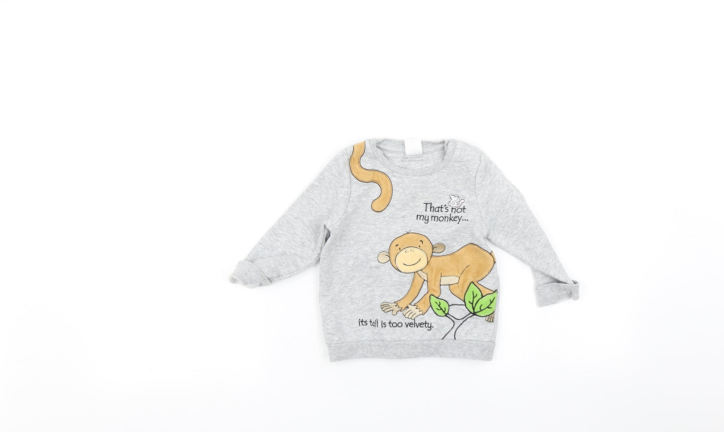 Thats Not My... Baby Grey   Pullover Jumper Size 9-12 Months