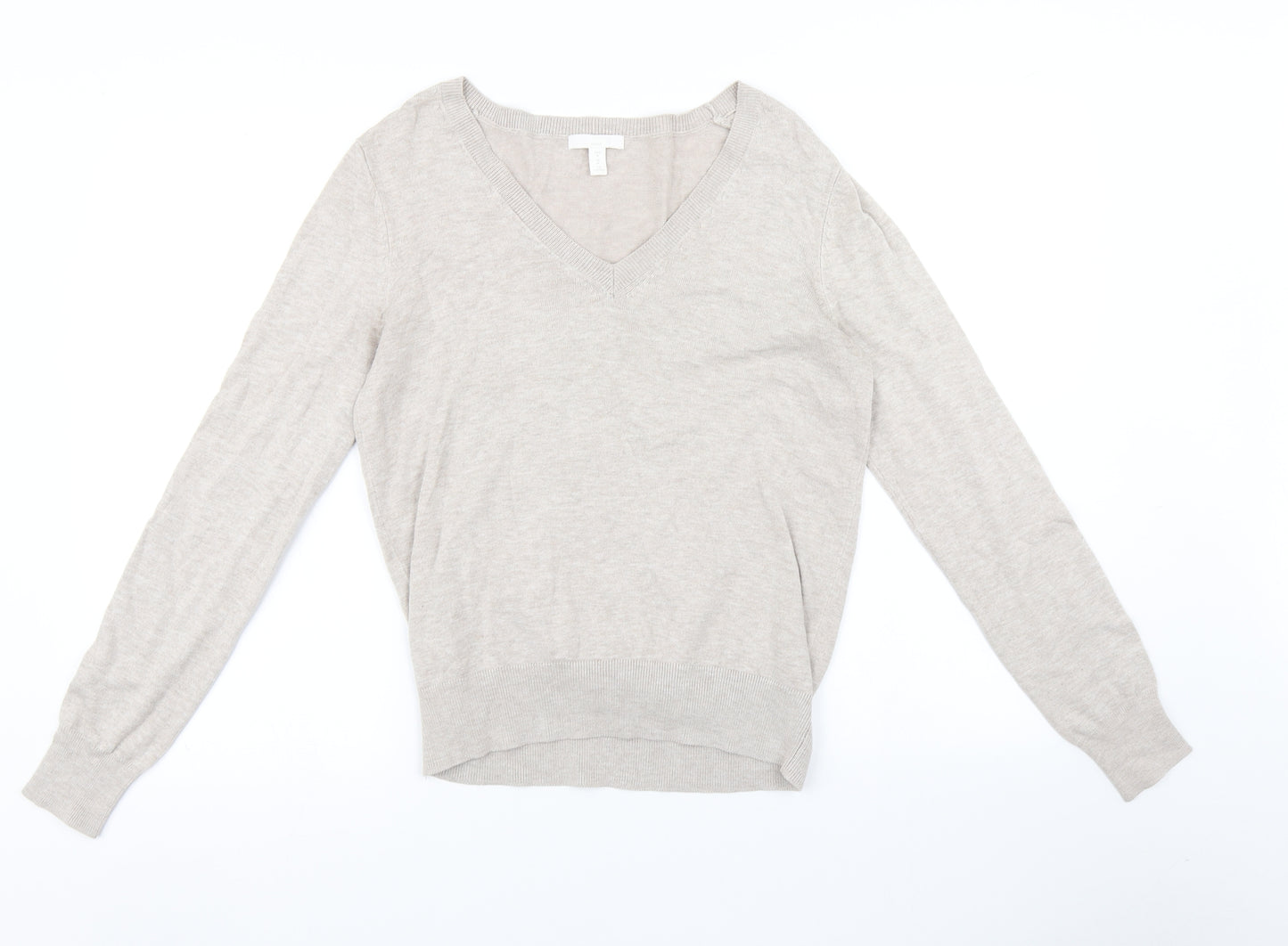 H&M Womens Beige   Pullover Jumper Size M