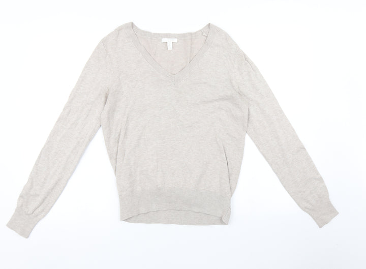 H&M Womens Beige   Pullover Jumper Size M