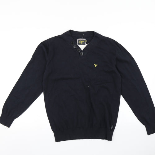 Le Breve Mens Blue   Pullover Jumper Size M