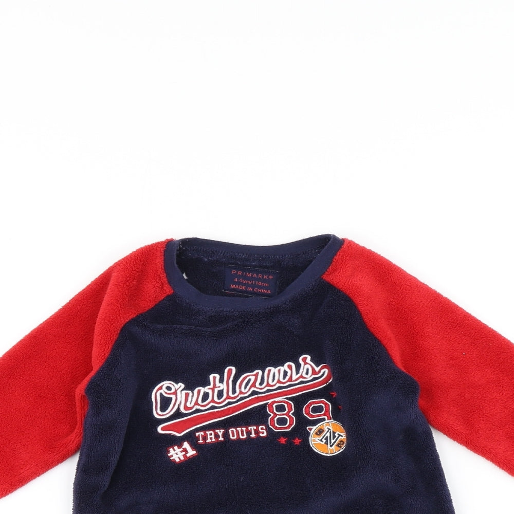 Primark Boys Multicoloured    Pyjama Top Size 4-5 Years  - Outlaws