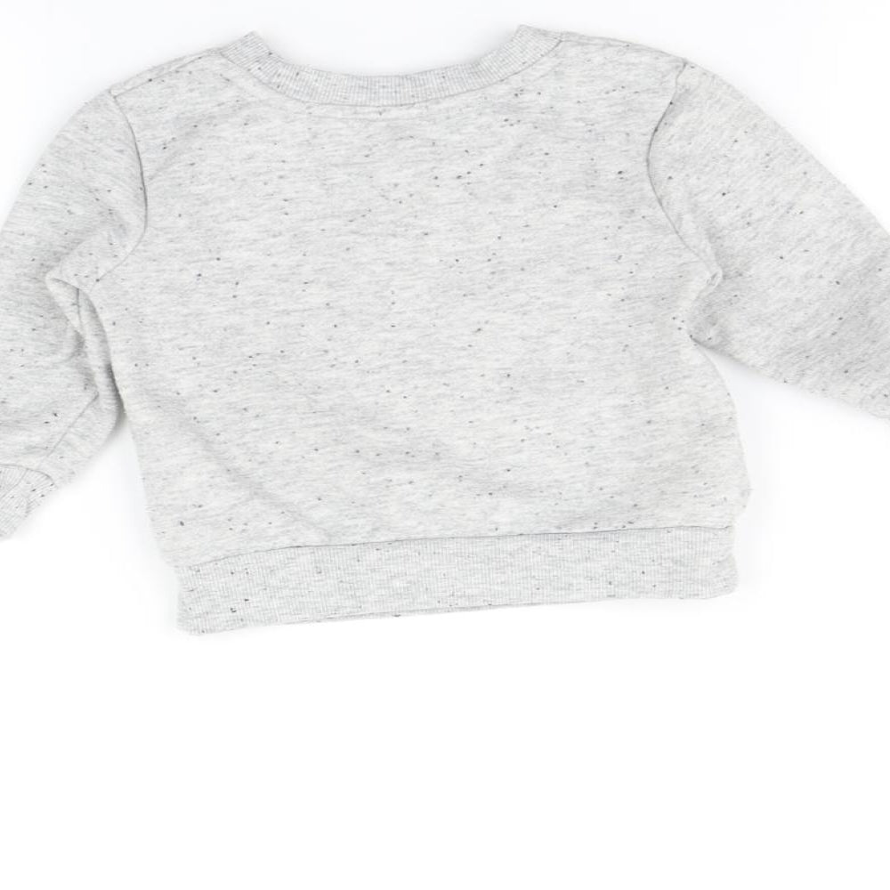 Primark Baby Grey   Pullover Jumper Size 12-18 Months  - Mickey Mouse
