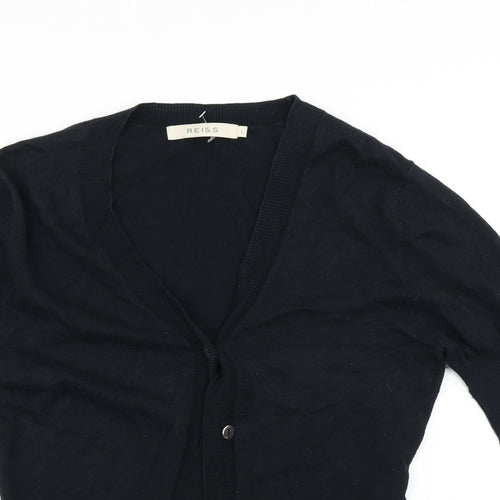 Reiss Womens Blue   Cardigan Jumper Size L