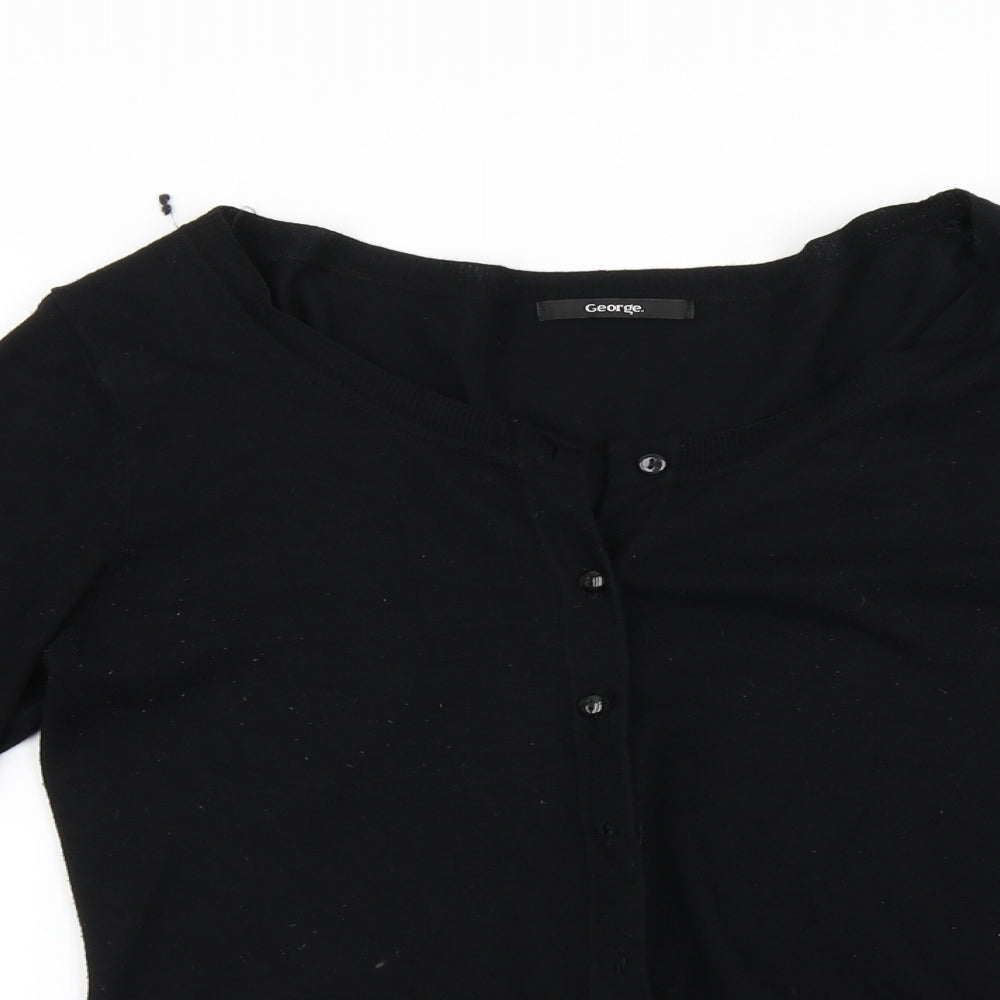 George Womens Black   Cardigan Jumper Size 12