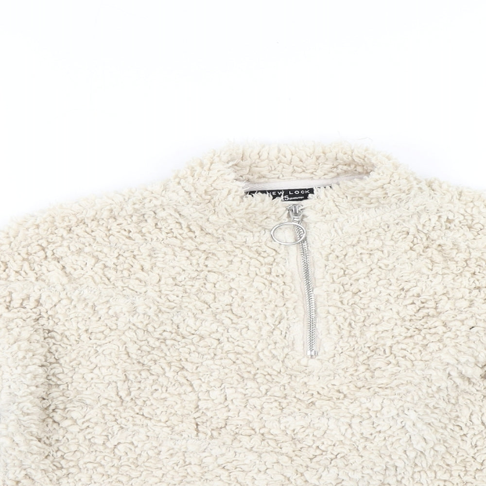 New Look Girls White   Pullover Hoodie Size 10-11 Years