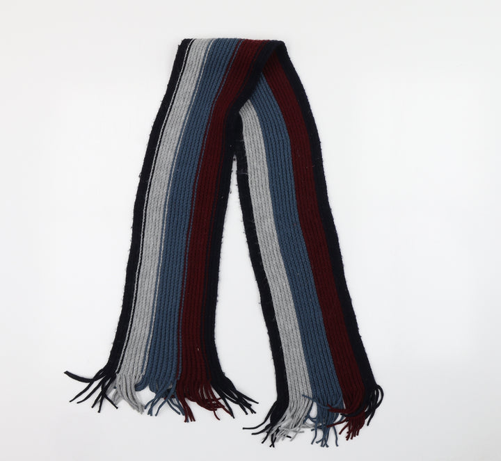 Preworn Mens Multicoloured Striped Scarf One Size
