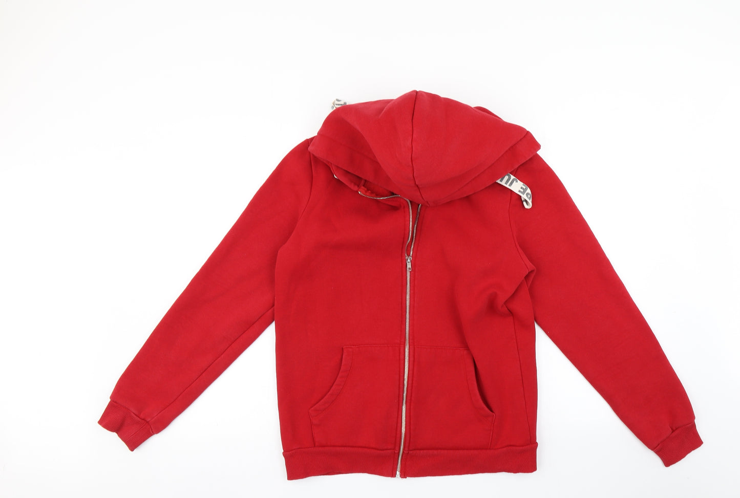 Just Hype Womens Red   Full Zip Hoodie Size 10