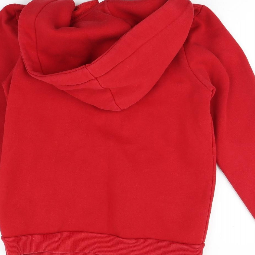 Just Hype Womens Red   Full Zip Hoodie Size 10
