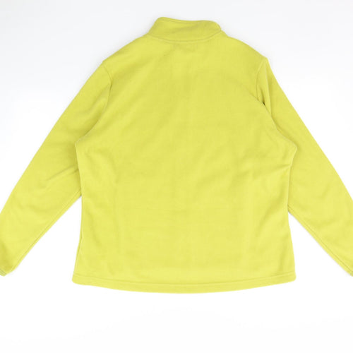 Marks and Spencer Womens Yellow   Full Zip Hoodie Size 18