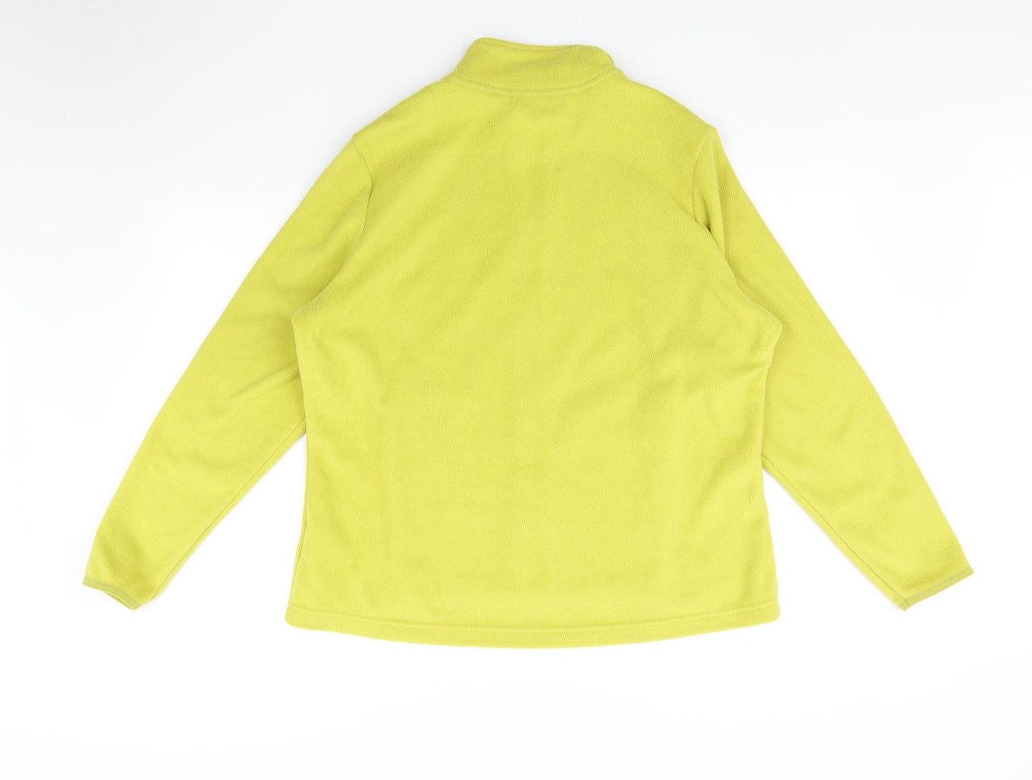 Marks and Spencer Womens Yellow   Full Zip Hoodie Size 18