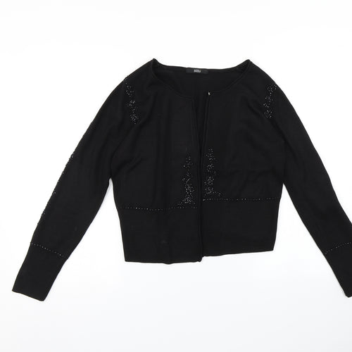 Marks and Spencer Womens Black   Cardigan Jumper Size 12