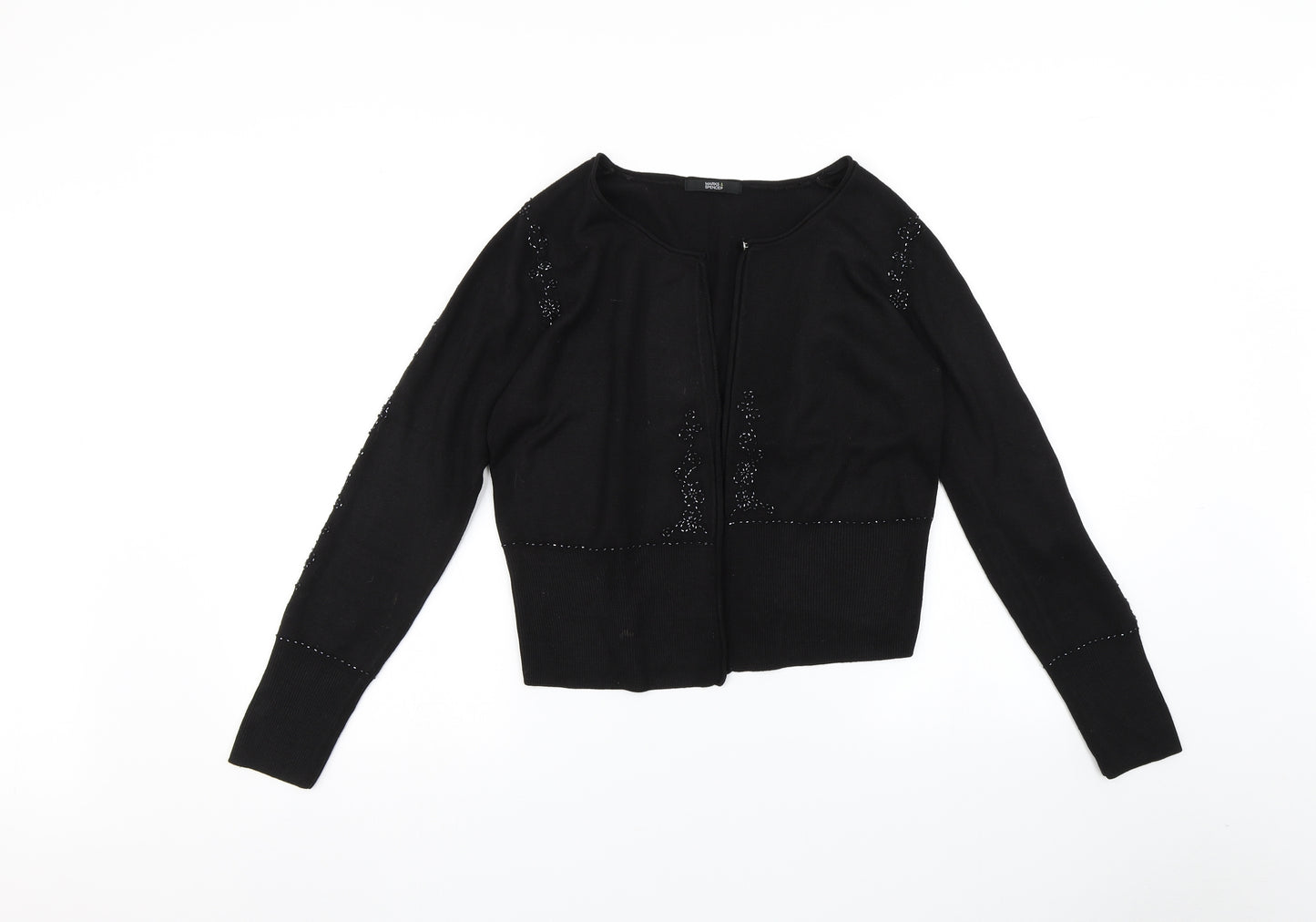 Marks and Spencer Womens Black   Cardigan Jumper Size 12