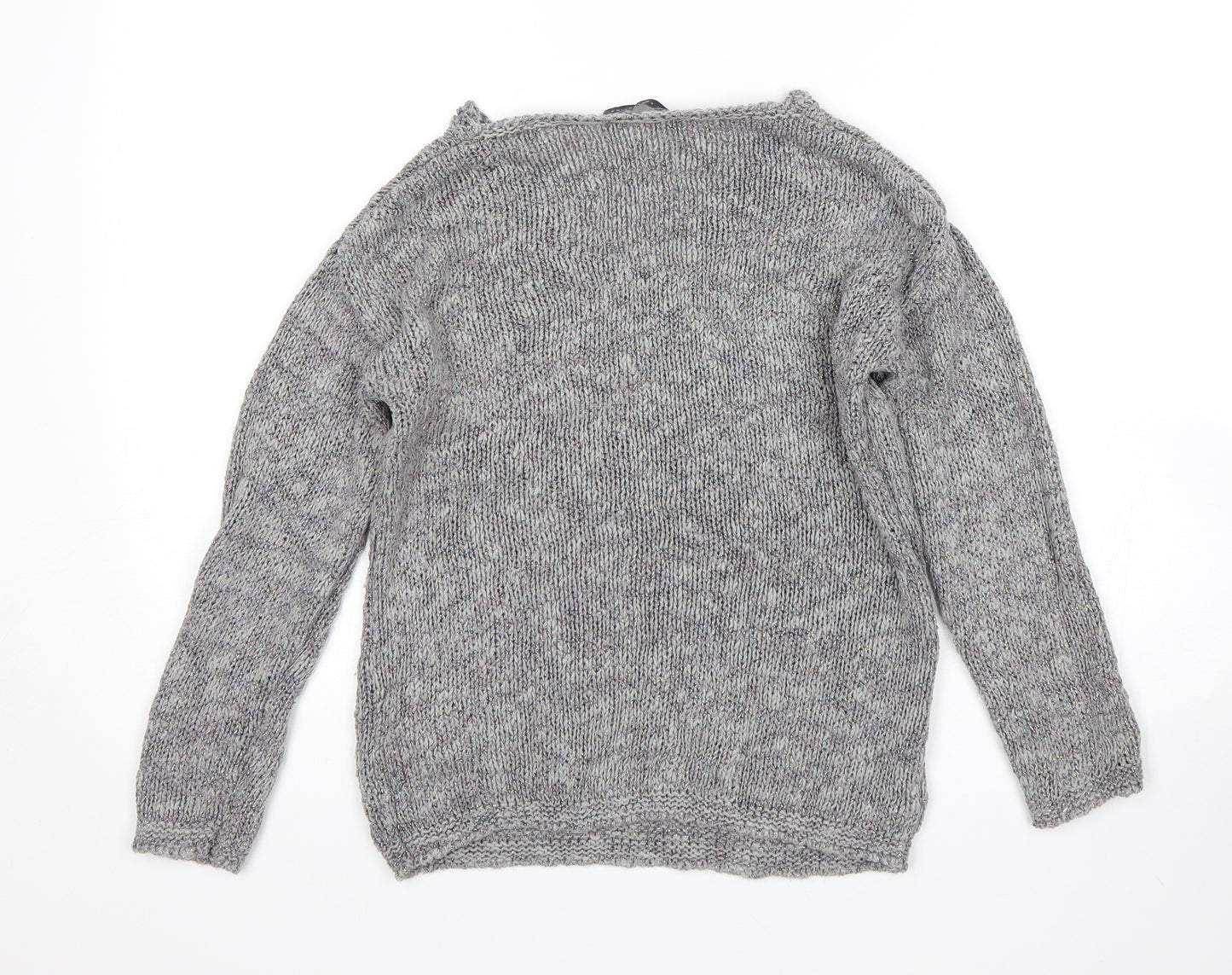 M&S Womens Grey   Pullover Jumper Size 8