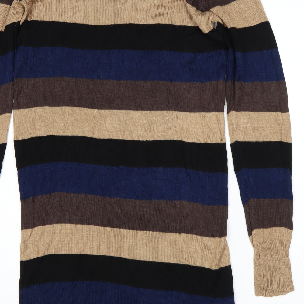 F&F Womens Multicoloured Striped  Jumper Dress  Size 16