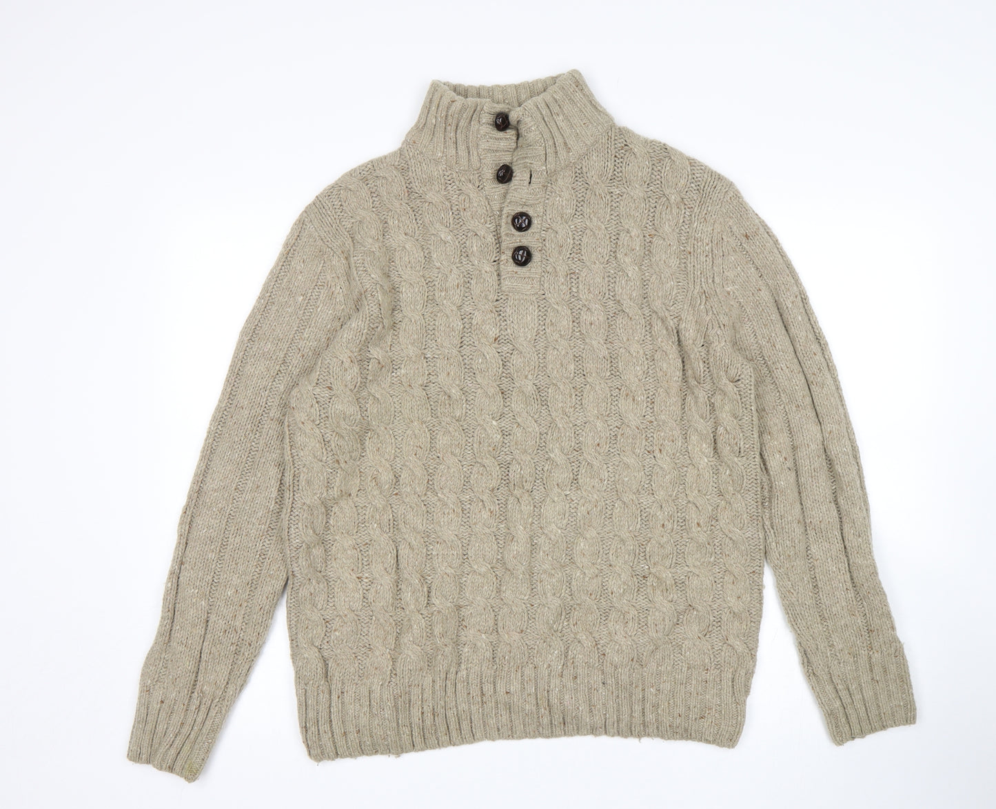 Lincoln Mens Brown   Pullover Jumper Size M