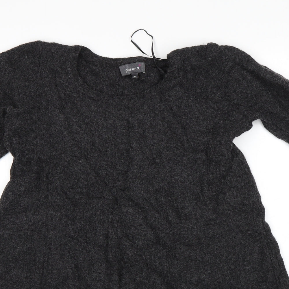 Per Una Womens Grey   Pullover Jumper Size 16