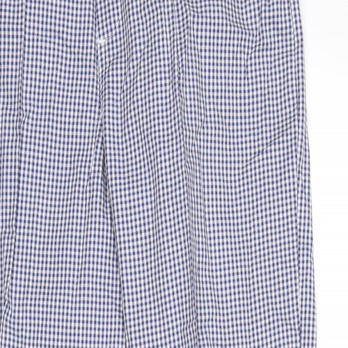 Alexandria Womens Blue Check  Trousers  Size 14 L30 in