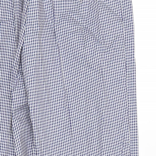 Alexandria Womens Blue Check  Trousers  Size 14 L30 in
