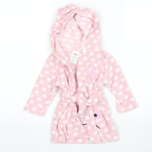 Peacocks Girls Pink Polka Dot   Gown Size 6-9 Months