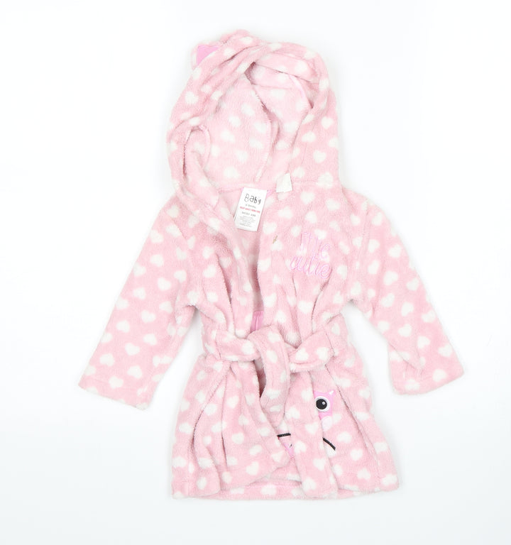 Peacocks Girls Pink Polka Dot   Gown Size 6-9 Months