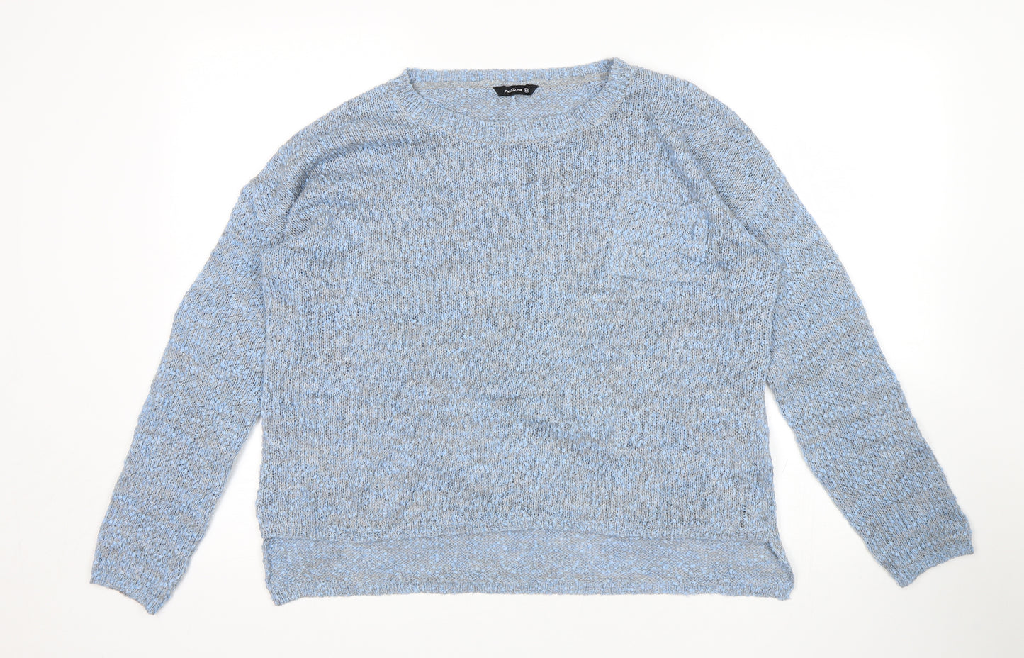 Natura Womens Blue   Pullover Jumper Size M