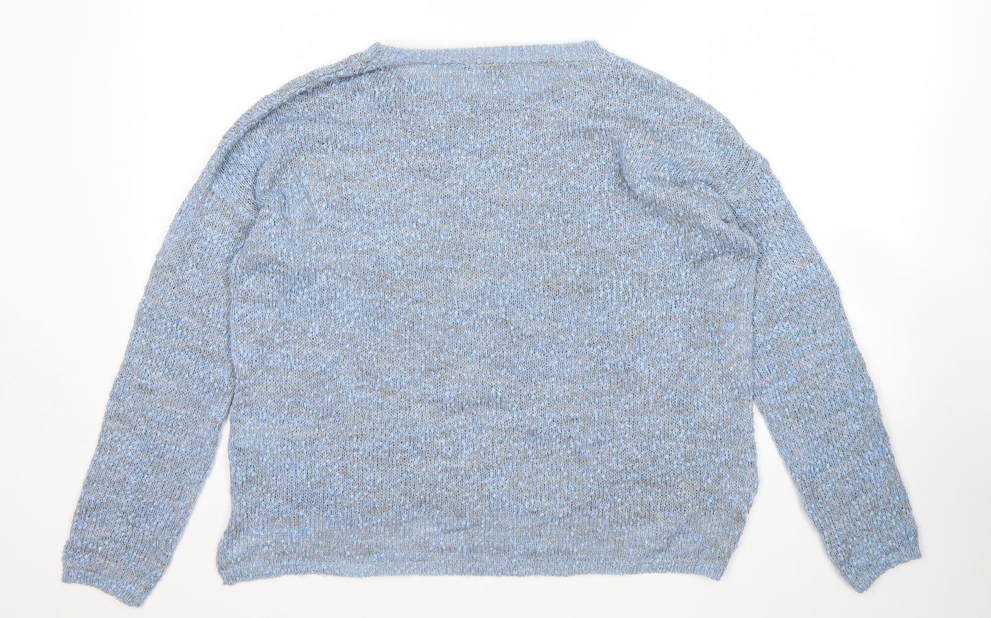 Natura Womens Blue   Pullover Jumper Size M