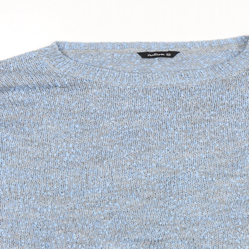 Natura Womens Blue   Pullover Jumper Size M