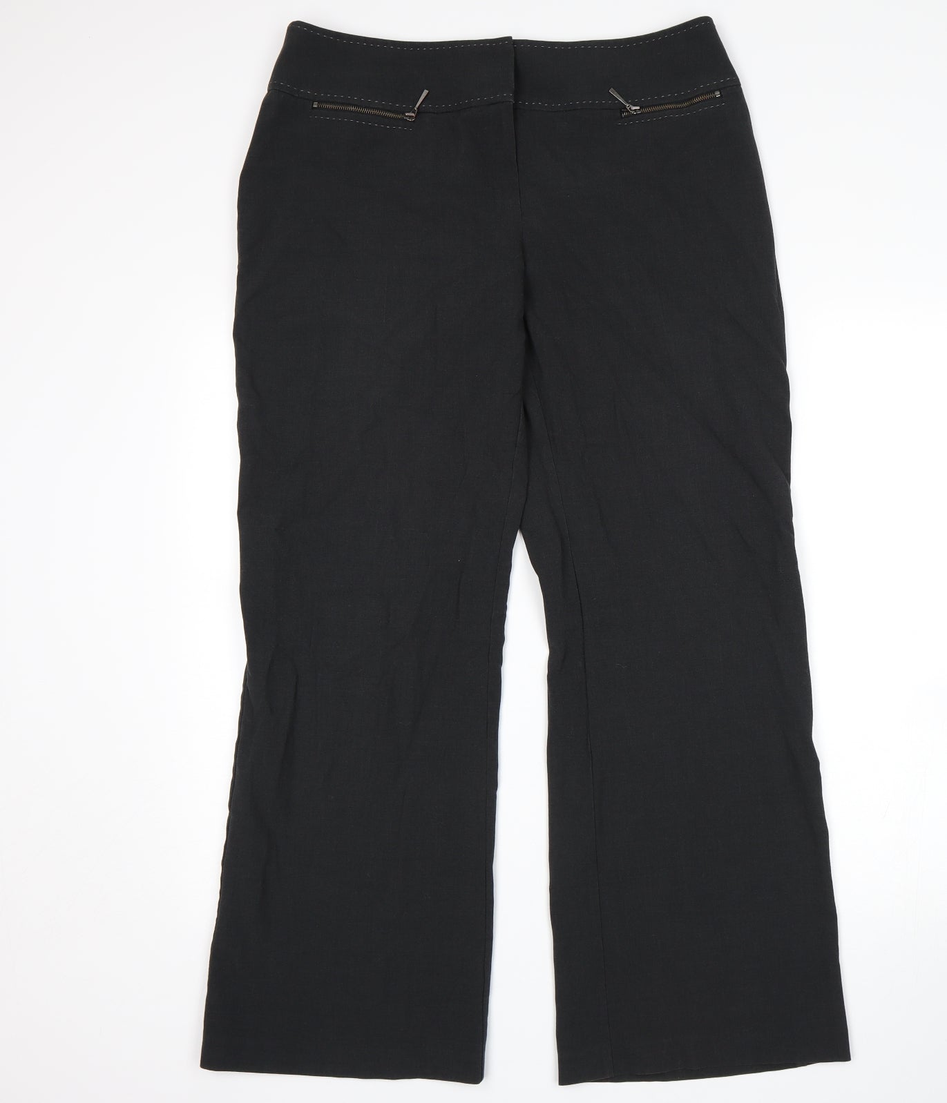 M&S Womens Grey   Trousers  Size 14 L30 in