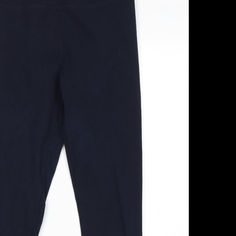 Lysse Womens Blue   Capri Leggings Size 16 L26 in