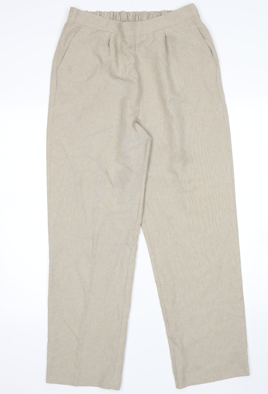 Bonmarche Womens Beige   Trousers  Size 12 L27 in