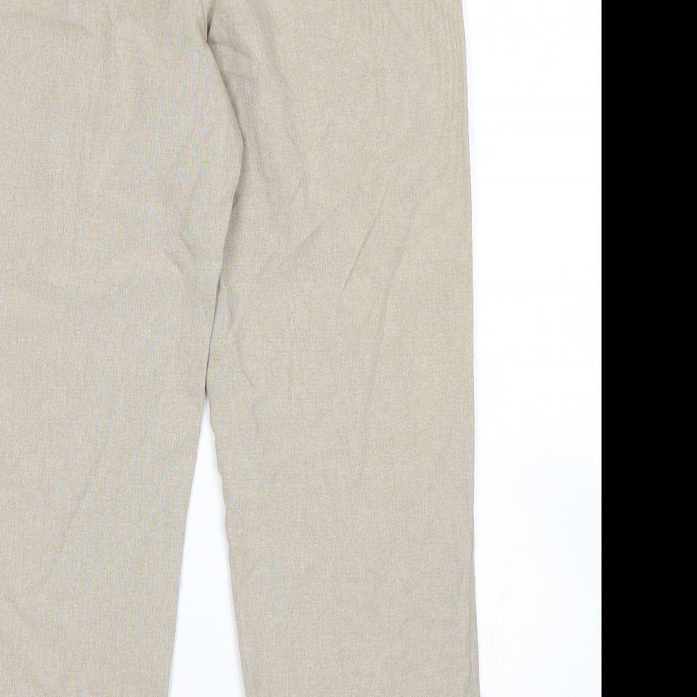 Bonmarche Womens Beige   Trousers  Size 12 L27 in