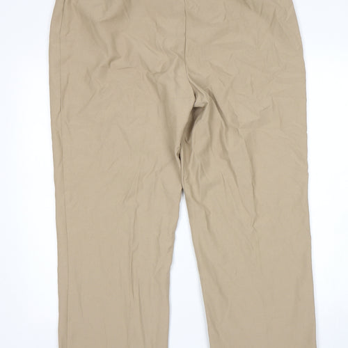 Essentials Womens Beige   Trousers  Size 18 L26 in