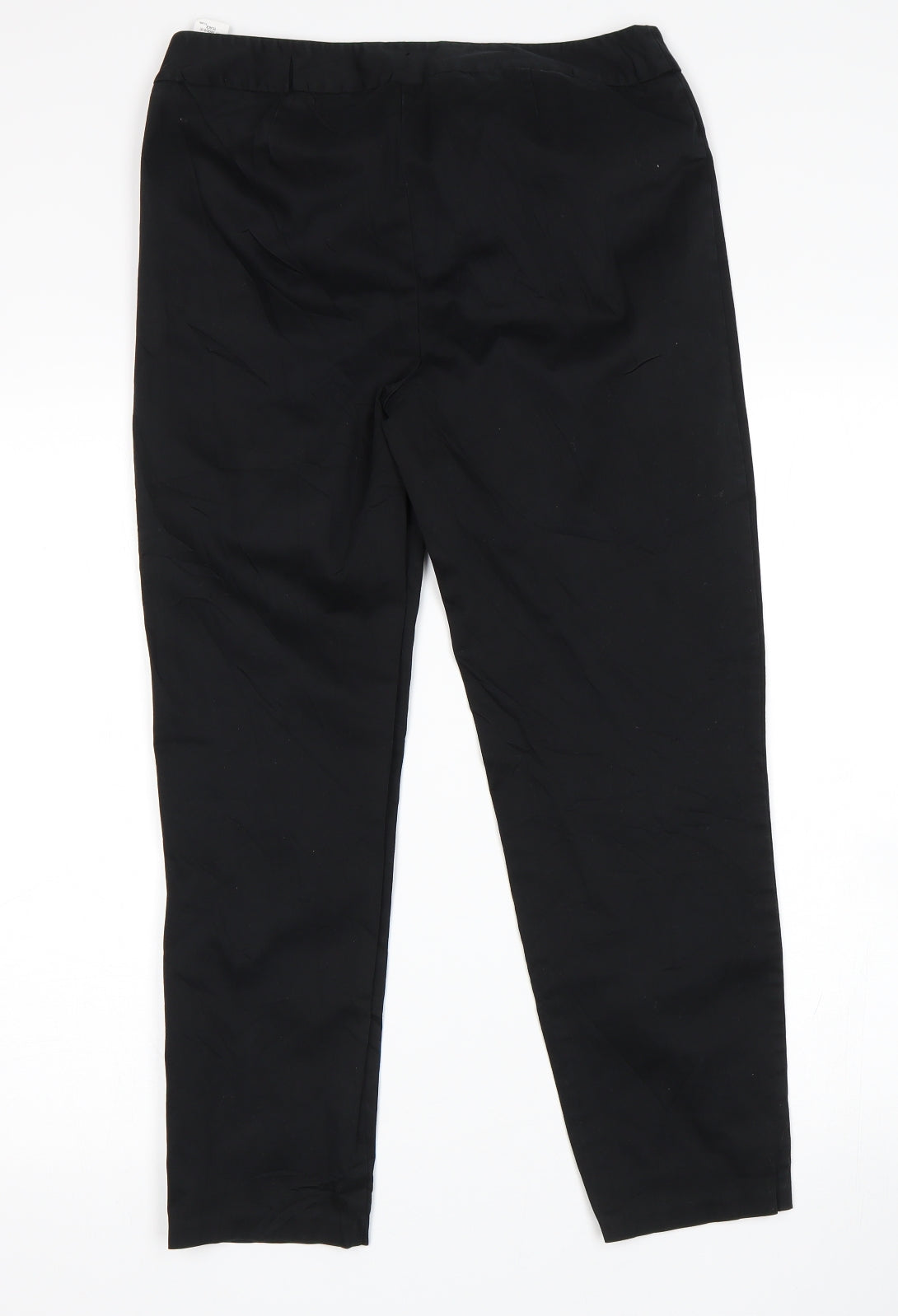 M&S Womens Black   Trousers  Size 10 L26 in