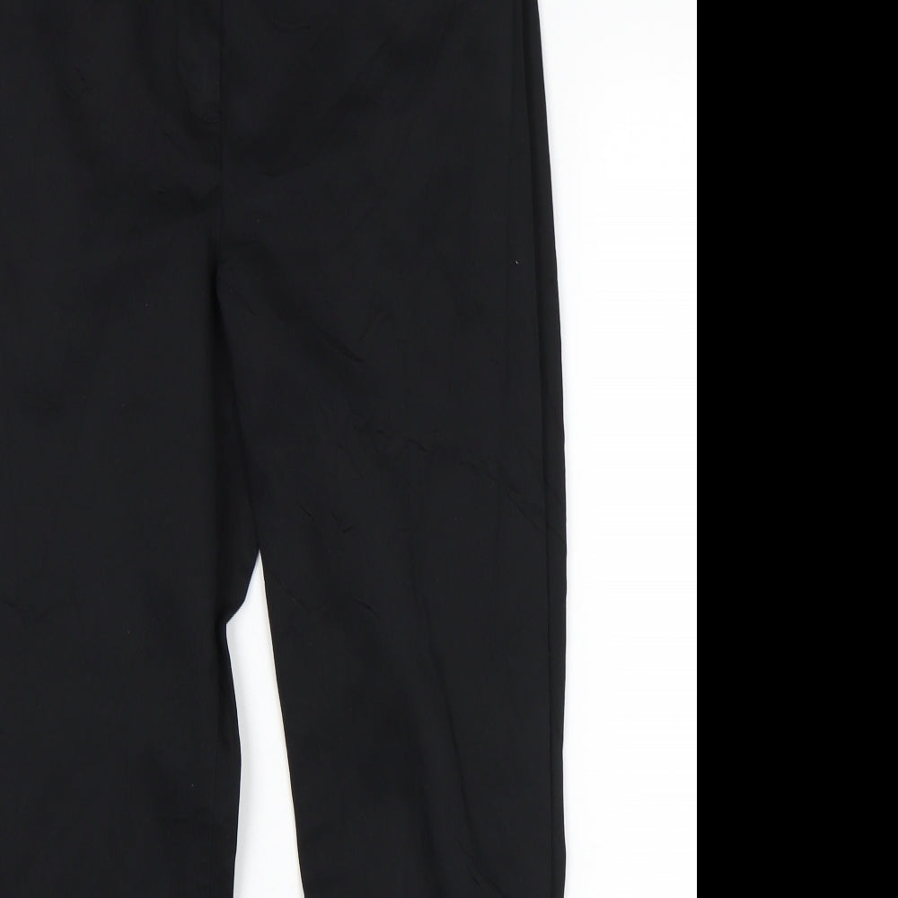 M&S Womens Black   Trousers  Size 10 L26 in