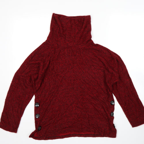 Lucca Vannuci Womens Red   Pullover Jumper Size M
