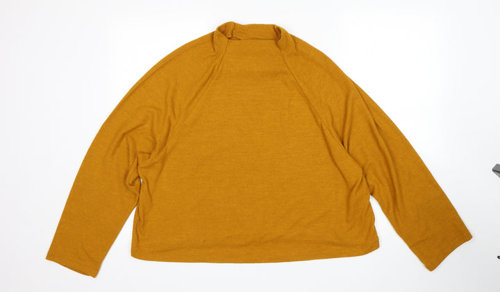 H&M Womens Yellow   Pullover Jumper Size L