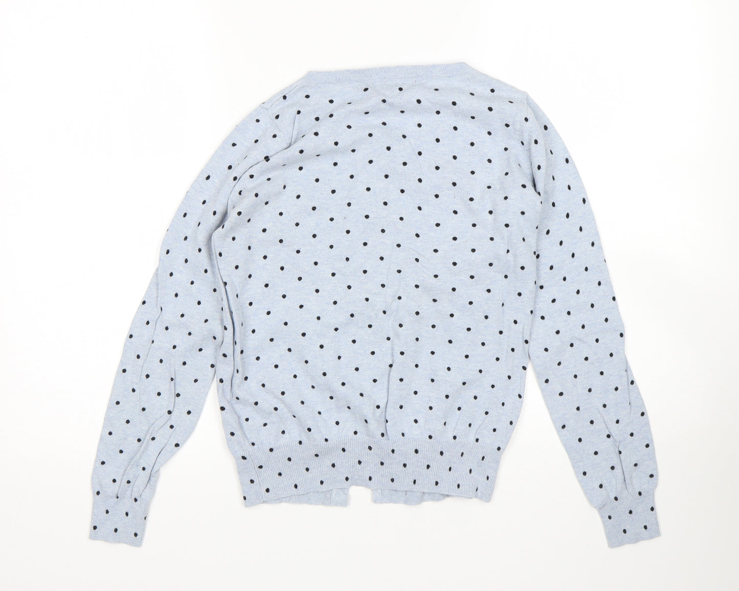 Atmosphere Womens Blue Polka Dot  Cardigan Jumper Size 8