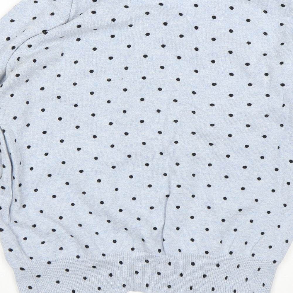 Atmosphere Womens Blue Polka Dot  Cardigan Jumper Size 8